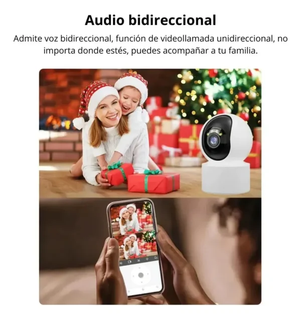 CAMARA DE SEGURIDAD WIFI DE INTERIOR 360 P2P IPC-Q611 SEISA
