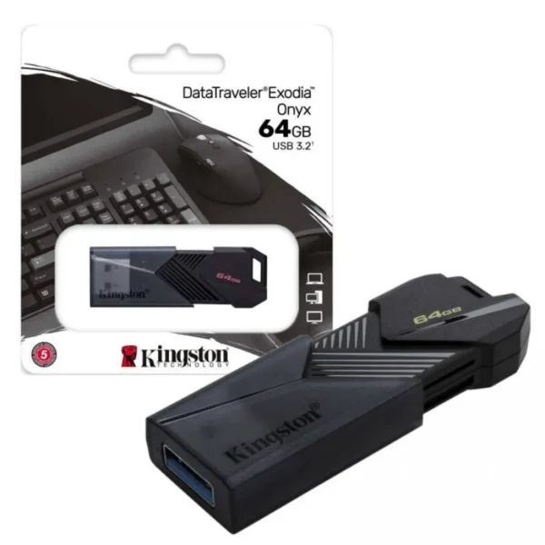 PENDRIVE 64 KINGSTON 3.2 ONYX