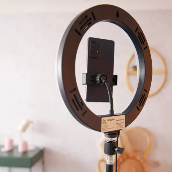 ARO DE LUZ RGB 26cm + TRIPODE SUONO