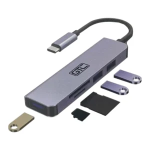 HUB TIPO C MACHO A USB X 3 + TARJ SD