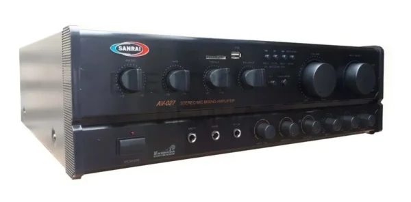 image - 2026-07-30T202616.417 Consola Amplificador Bluetooth Usb Sd Mic 150 Rms Potenciada Negro AV-027 Sanrai