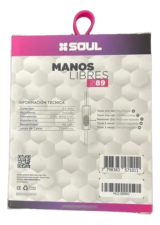 image - 2026-08-23T150136.875 Auricular Manos Libres S89 Rojo