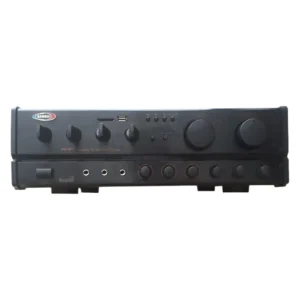sanrai Consola Amplificador Bluetooth Usb Sd Mic 150 Rms Potenciada Negro AV-027 Sanrai