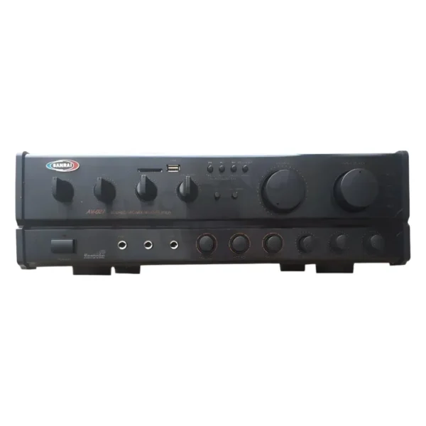 sanrai Consola Amplificador Bluetooth Usb Sd Mic 150 Rms Potenciada Negro AV-027 Sanrai
