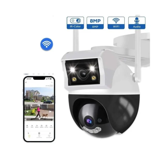 CAMARA DE EXTERIOR IP DOMO DOBLE LENTE IPC-ZAS06 SEISA FULL HD IP69