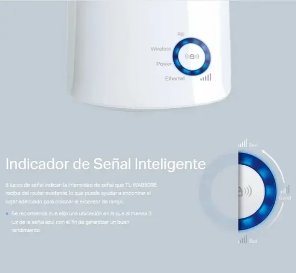 EXTENSOR DE RANGO WIFI 300MBPS 2 ANTENAS TP-LINK TLWA850RE