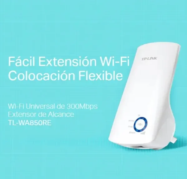 EXTENSOR DE RANGO WIFI 300MBPS 2 ANTENAS TP-LINK TLWA850RE
