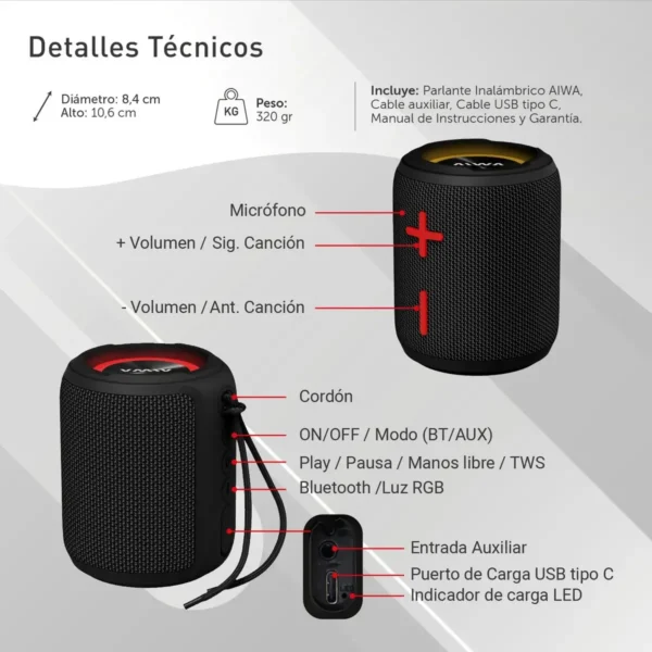 image - 2026-05-29T200113.830 PARLANTE PORTATIL AIWA AW-PP205 NEGRO