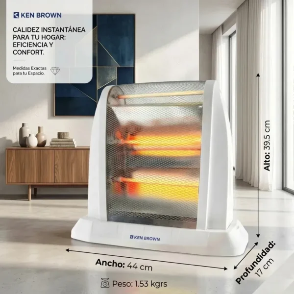 ESTUFA ELECTRICA KEN BROWN KB-2009 2000 WATTS