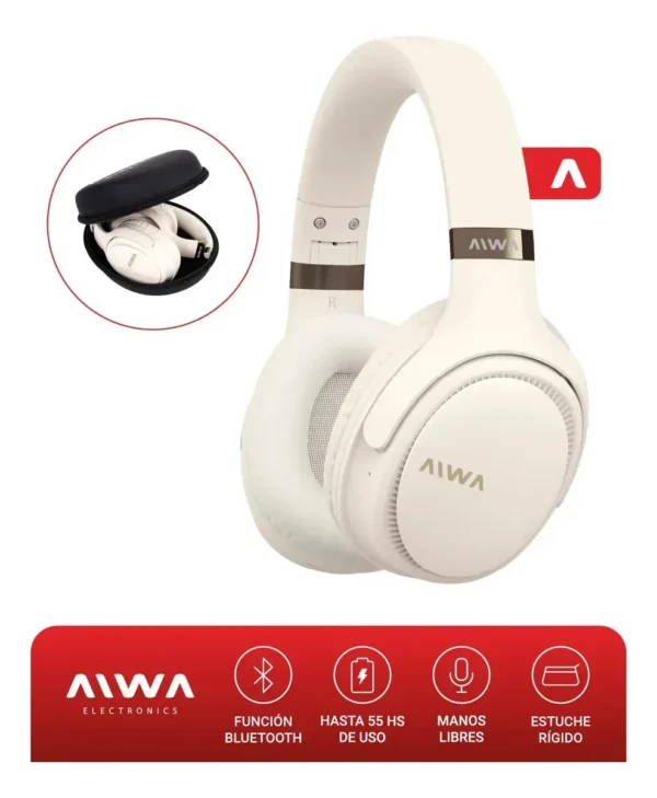 image (54) AURICULAR AIWA BT AW-AVB602C CREMA