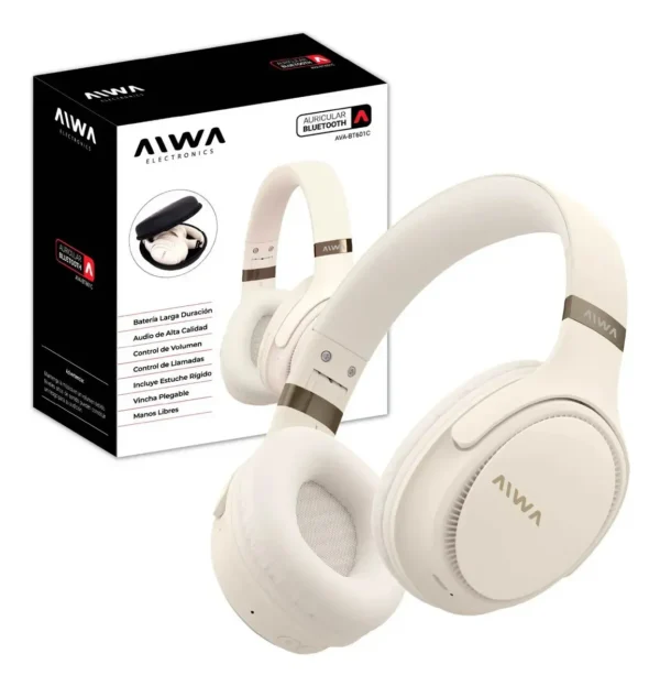 image (55) AURICULAR AIWA BT AW-AVB602C CREMA