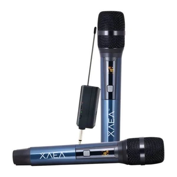 DUAL MIC WIRELESS MICROPHONES HASTA 40MTS XAEA
