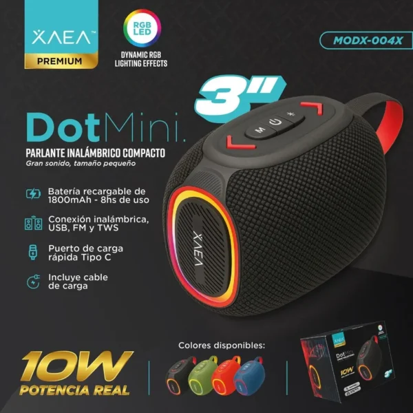 PARLANTE 3 DOT MINI VERDE XAEA