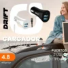 CARGADOR 12V DRIFT 2 USB + CABLE TIPO C XAEA