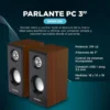 PARLANTE DE PC DOBLE LEERFEI NEGRO