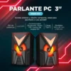 PARLANTE PC DOBLE 3” NEGRO RGB