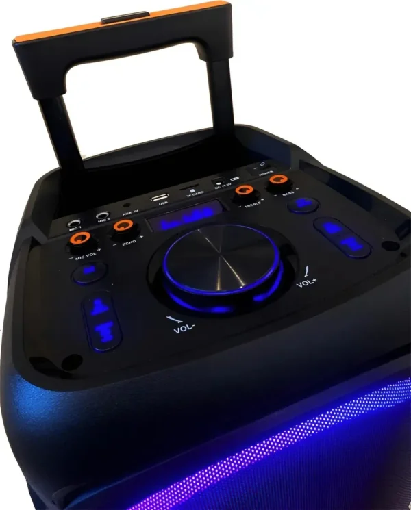 Parlante Portátil Kioto Tw1500 80w Bluetooth Led Micrófono