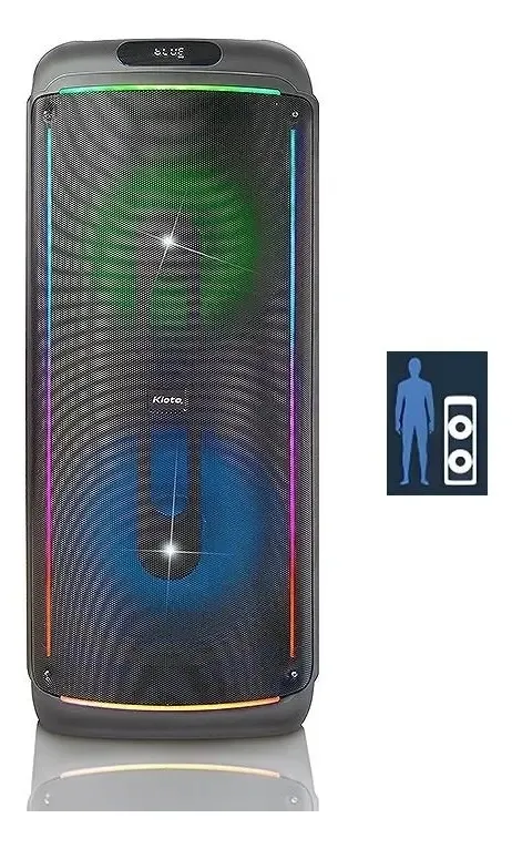 Parlante Bluetooth Kioto Tw-4000 Ecualizador bluetooth luz rgb microfono
