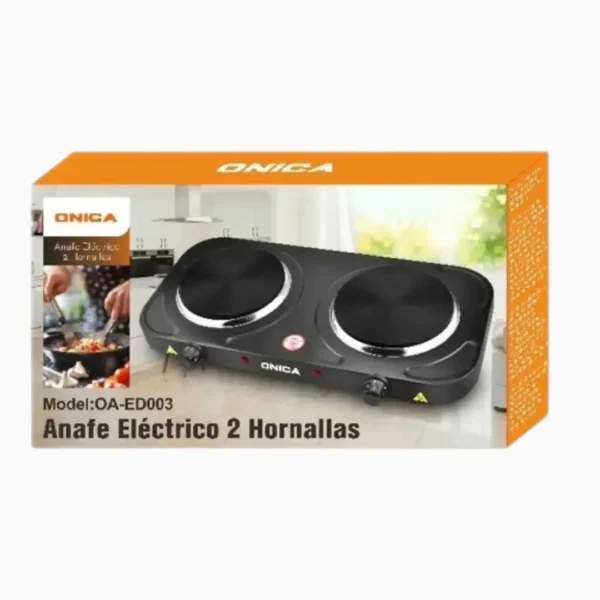 ANAFE ELECTRICO 2 HORNALLAS ONICA OA-ED003