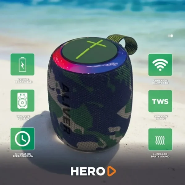 PARLANTE HERO ALIVER CAMUFLADO ALS-HERO-HP4