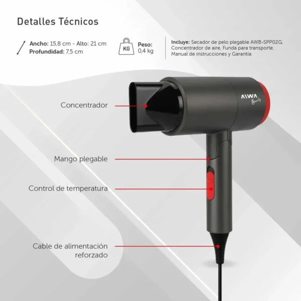 image - 2026-07-30T191944.205 SECADOR DE PELO PLEGABLE AWV-SPP02G AIWA