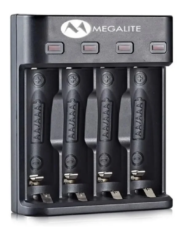 CARGADOR PARA BATERIAS AA-AAA 4SLOTS P804U MEGALITE