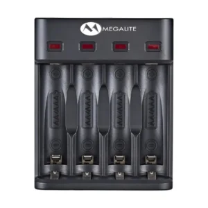 megalite (2) CARGADOR PARA BATERIAS AA-AAA 4SLOTS P804U MEGALITE