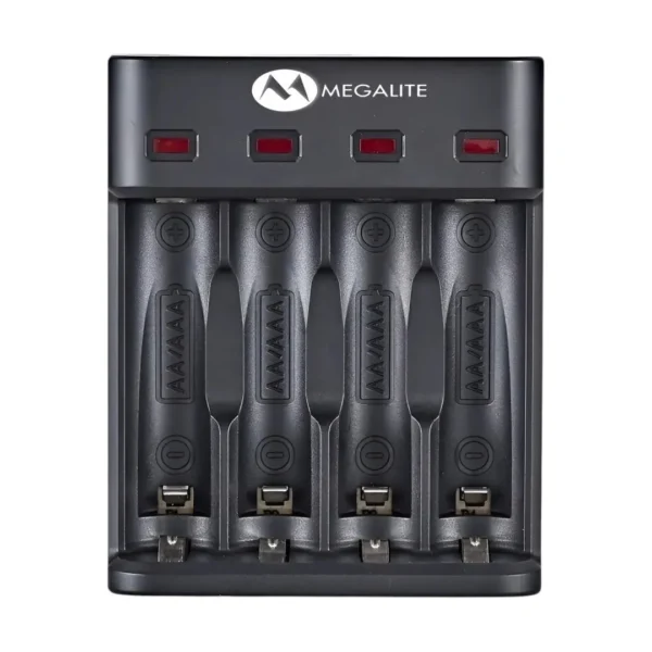 CARGADOR PARA BATERIAS AA-AAA 4SLOTS P804U MEGALITE