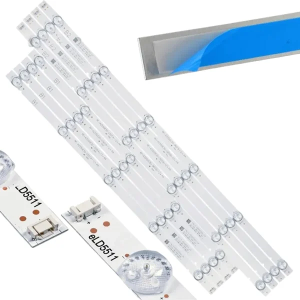 KIT 4+4 TIRAS LED TOSHIBA 55U4700LA