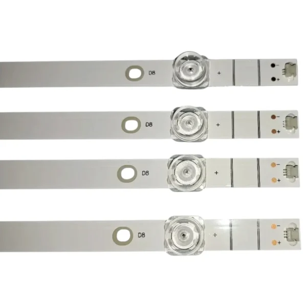 KIT DE 4 TIRAS DE 8 LEDS Noblex Dk55x6500