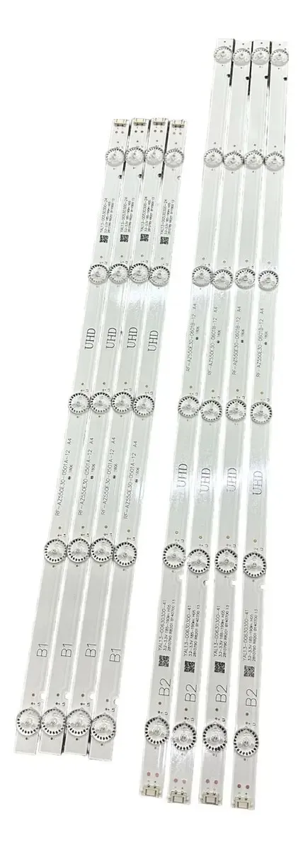 KIT 4+4 TIRAS LED TOSHIBA 55U4700LA